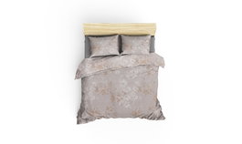 L'essentiel linge de maison Elena - Juego de funda de edredón Marrón, Beige y Salmón
